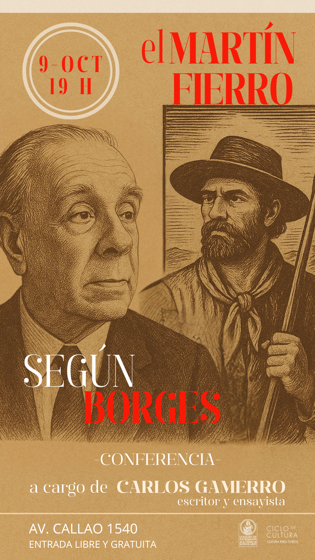 Ciclo De Cultura El Martín Fierro Según Borges Colegio De Escribanos